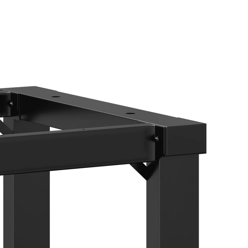 vidaXL Dining Table Legs O-Frame 23.6"x15.7"x28.7" Steel - 23.6" x 15.7" x 28.7"