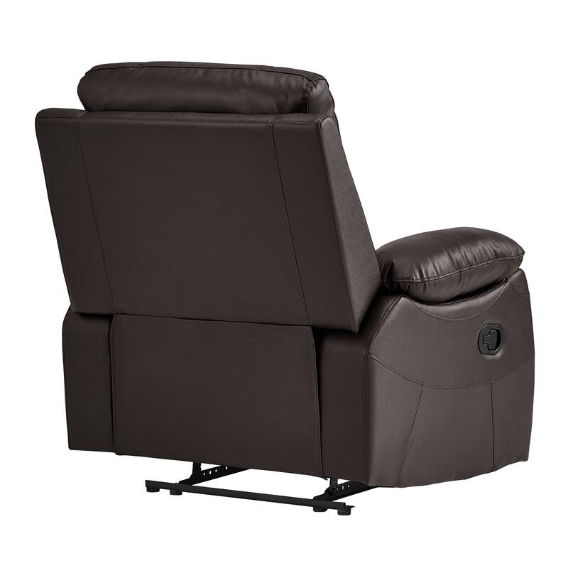 Harrington 3-Piece Faux Leather Manual Reclining Living Room Sofa Set