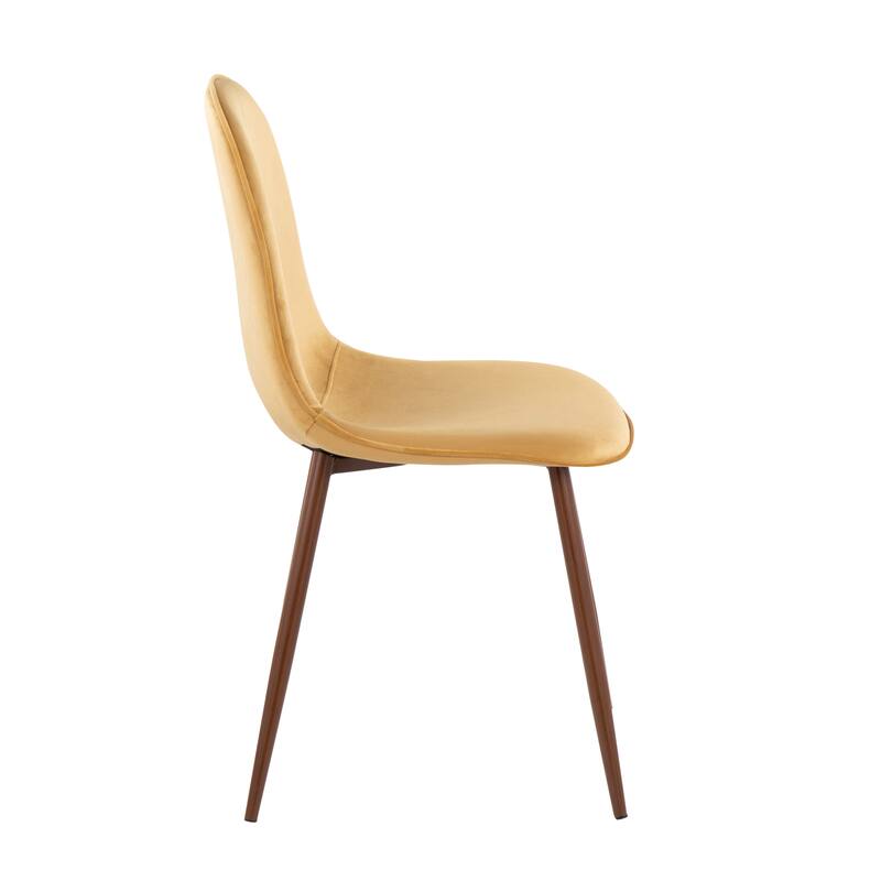 Pebble Mid-Century Modern Upholstered Accent / Dining Chair (Set of 2)