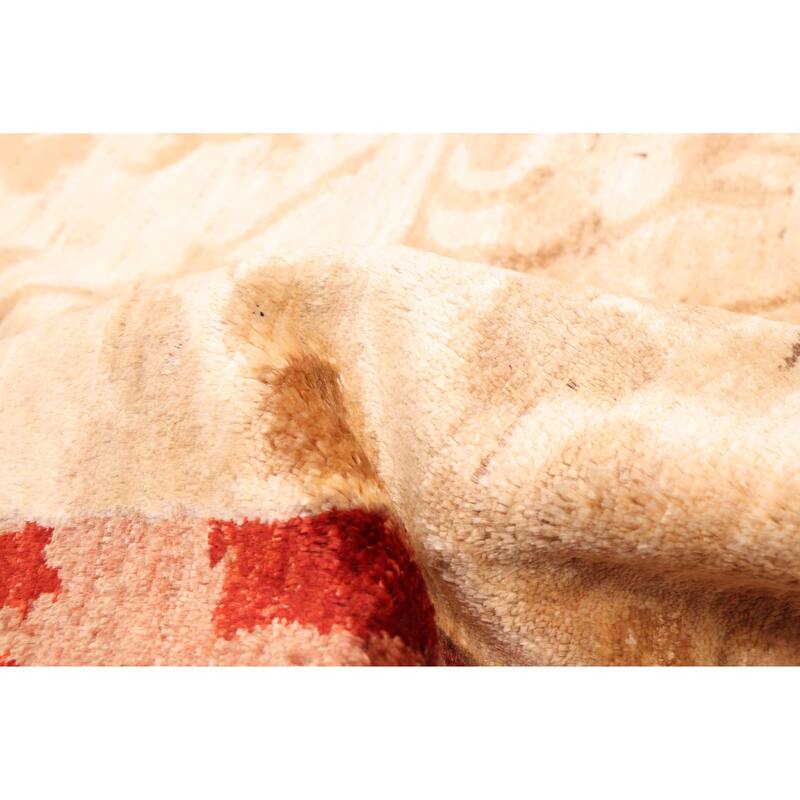 ECARPETGALLERY Hand-knotted Opulence Cream Wool Rug - 4'4 x 6'0