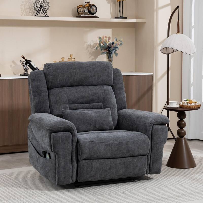 50-In Oversized Dual Motors Power Lift Recliner,Extra Wide Seat Lift Recliner with Heat/Massage,Wireless Charging