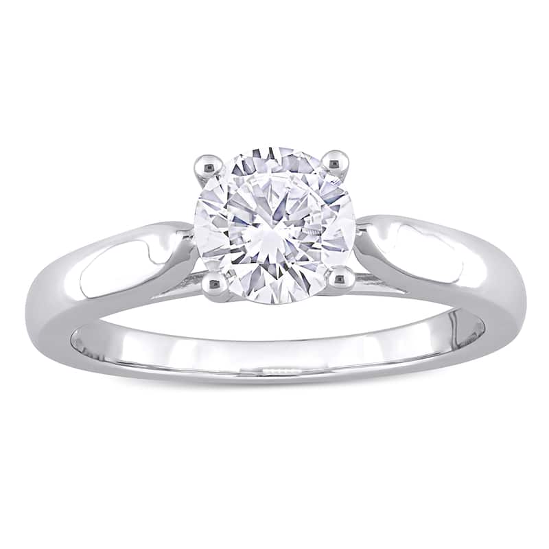 Miadora 1ct TGW Moissanite Solitaire Sterling Silver Engagement Ring