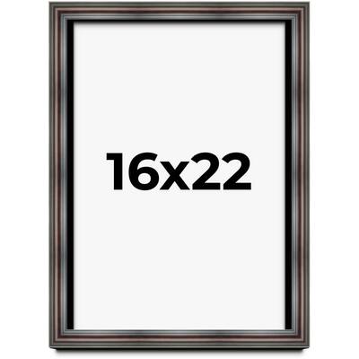 16x22 Shadow Box Frame Brown Cherry | 2.625 Inches Deep Pine Wood