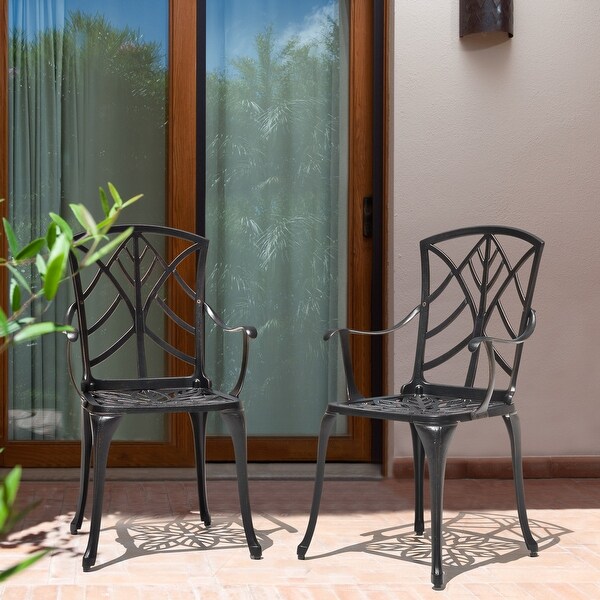 black cast iron patio chairs