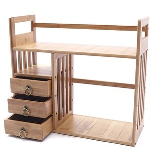 Adjustable Bamboo Desktop Bookshelf Organizer - Bed Bath & Beyond ...
