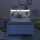preview thumbnail 2 of 9, Superior Quality Captain Bed with Type-C USB Ports, Wood Platform Twin Bed Frame with LED Light Headboard & Trundle, White