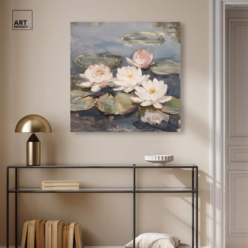 Water Lilies Canvas by Art Remedy, Gallery Wrapped