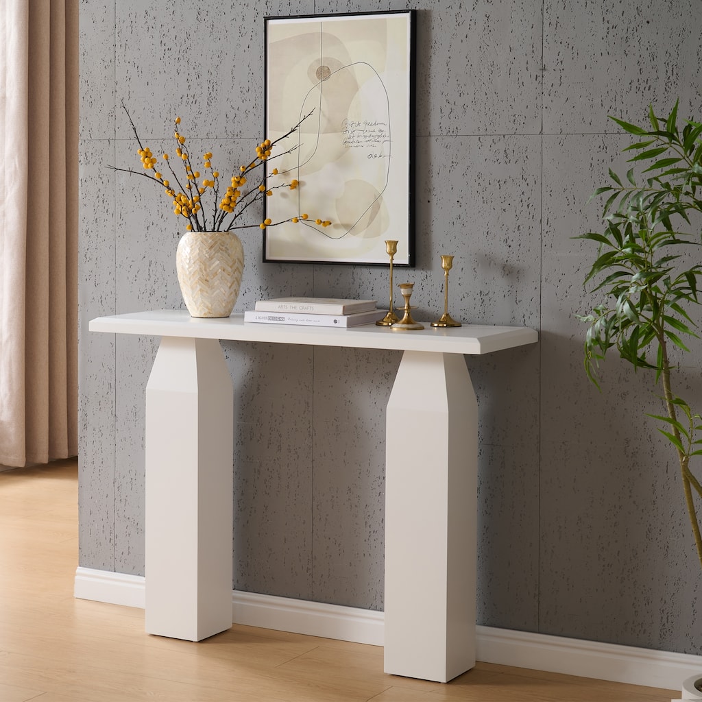 Sienna Contemporary Wood Console Table for Entryway or Living Room