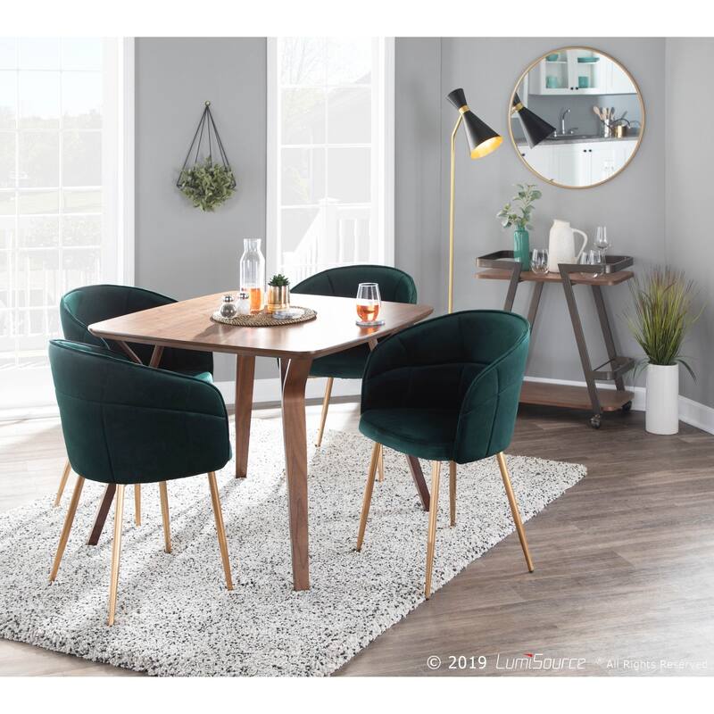 Silver Orchid Ralston Contemporary-Glam Velvet Upholstered Chair - N/A
