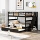 preview thumbnail 2 of 40, Multifunctional Design Bunk Bed with Twin size Trundle, Maximized Storage Space, Sturdy and Durable