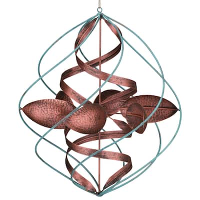 Hanging Wind Spinner - Twister - 12.5"x12.5"x29"