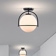 preview thumbnail 2 of 10, Nuka 12 Inch Modern Semi-Flush Mount Pendant Ceiling Lighting