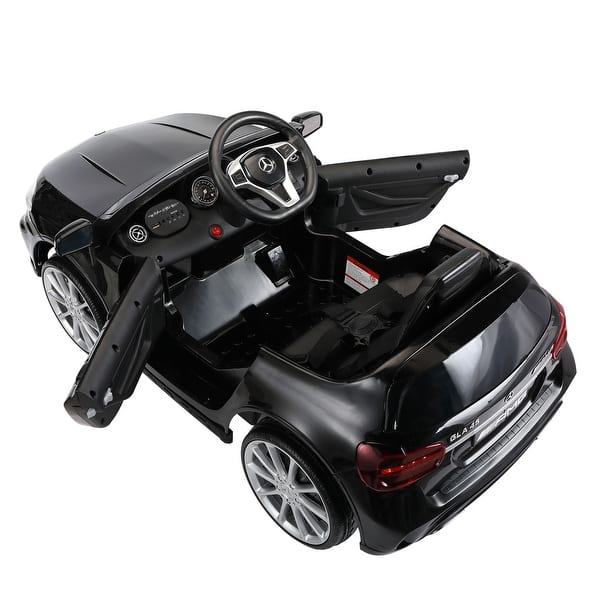 slide 2 of 9, Licensed 6V Mercedes-Benz AMG Kids Ride-On Electric Car with Remote Control, Educational Stories & AUX - Black Black