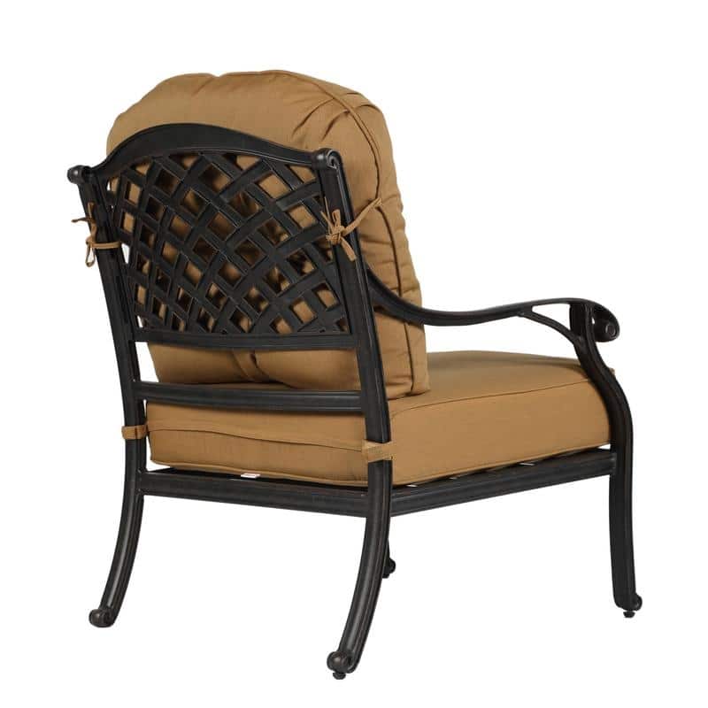 Ventura Cast Aluminum Club Chair with Cushion (Set of 2)