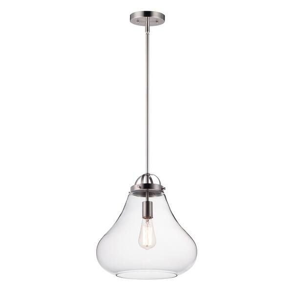 slide 2 of 4, Stella 1-Light Pendant - satin nickel