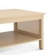 preview thumbnail 13 of 18, Chelsea Square Ashlyn 2-Tier Coffee Table with Rattan Sides & Spacious Open Shelf Storage - 21.75x16