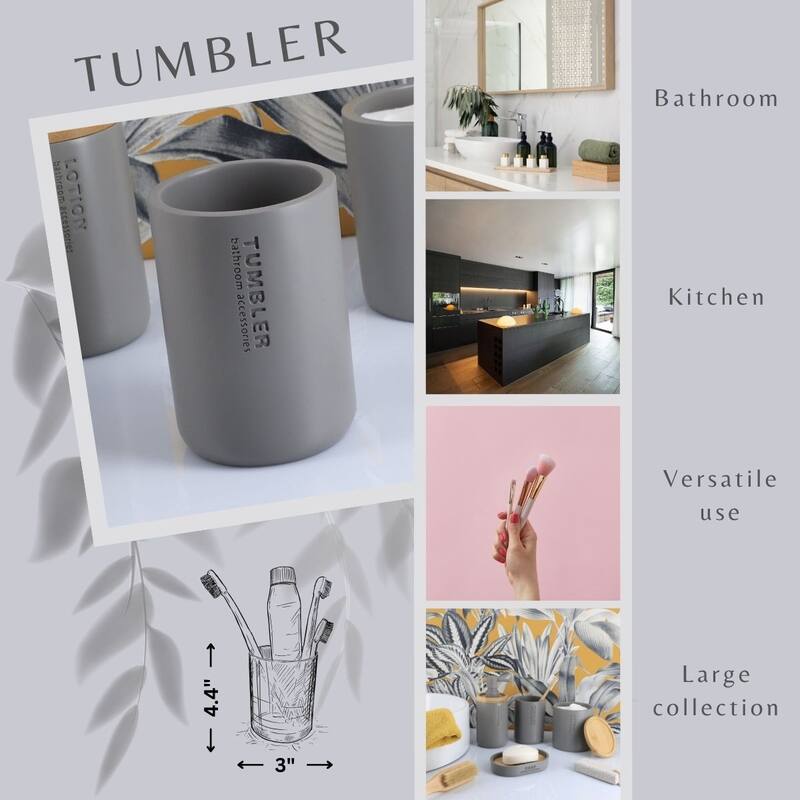 Modern Bathroom Tumbler, Minimalist Design Toothbrush Holder, Versatile Home Organizer