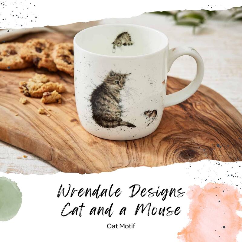 Royal Worcester Wrendale Design Mug Cats or Mouse Design