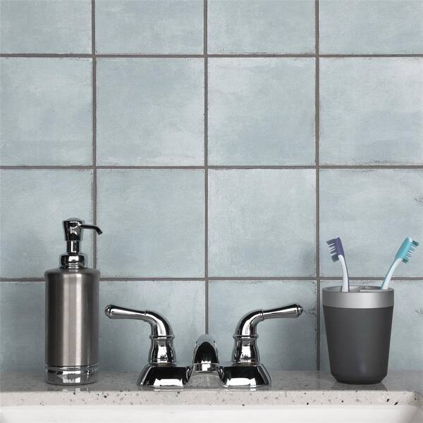Somertile 5 75 X 5 75 Inch Barcelona Ocean Porcelain Floor And Wall Tile 44 Tiles 10 77 Sqft Overstock 31267190 Sample