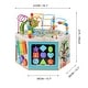 preview thumbnail 4 of 10, Teamson Kids Preschool Play Lab 7-in-1 Large Wooden Activity Station, Natural - 15.71" L x 16.1" W x 16.1" H