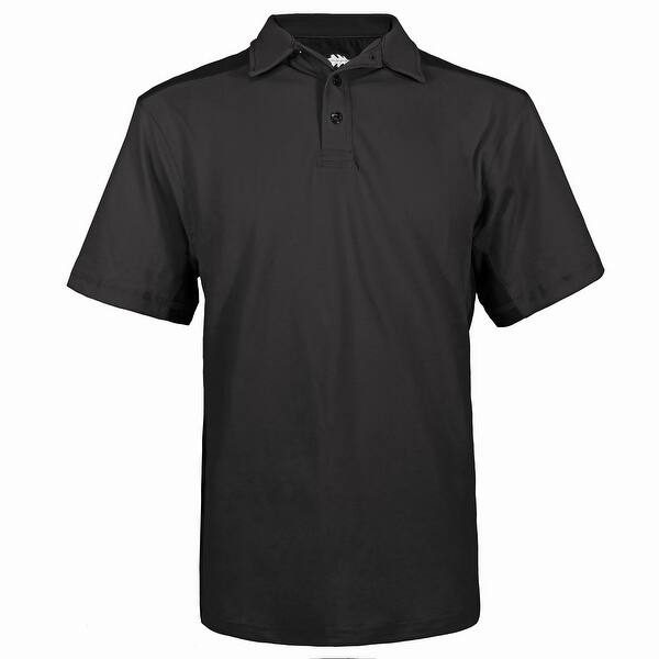 slide 1 of 15, Victory Outfitters Men's Washed Contrast Colorblock Pique Short Sleeve Cotton Blend Polo