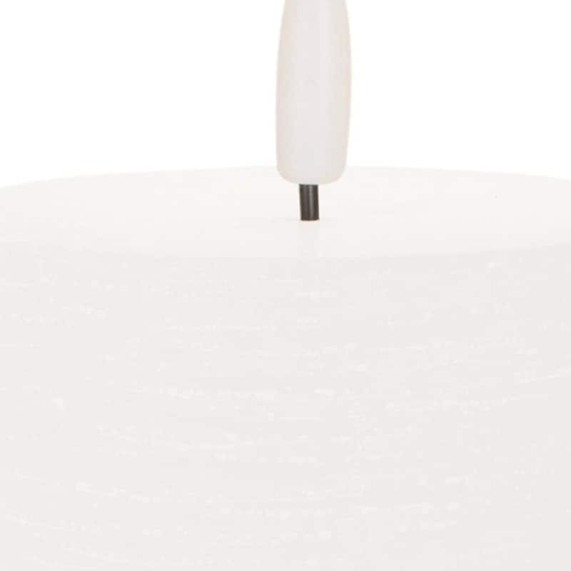 Set of Two White Flameless Pillar Candles