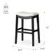 preview thumbnail 87 of 98, Maven Lane 31" Adrien Saddle Kitchen Bar Height Stool - N/A