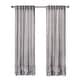 preview thumbnail 36 of 34, Linen Texture Double Ruffle Semi-sheer Curtain Pair(2 panels)