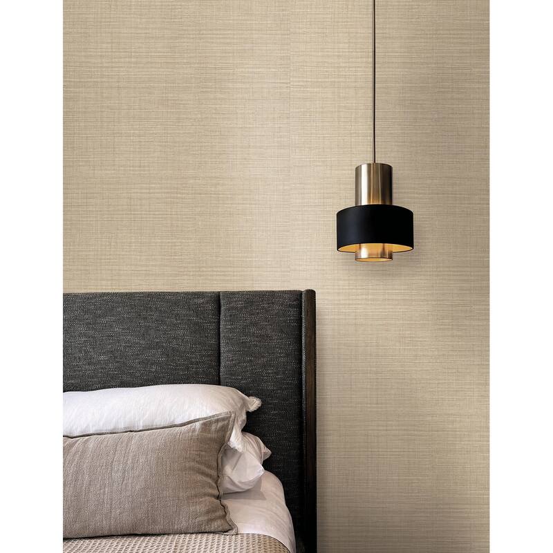 York Wallcoverings Lotus Silk Wheat Wallpaper