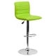 preview thumbnail 93 of 111, Modern Vinyl Stitch Back Adjustable Height Barstool - 16"W x 19"D x 35" - 44"H