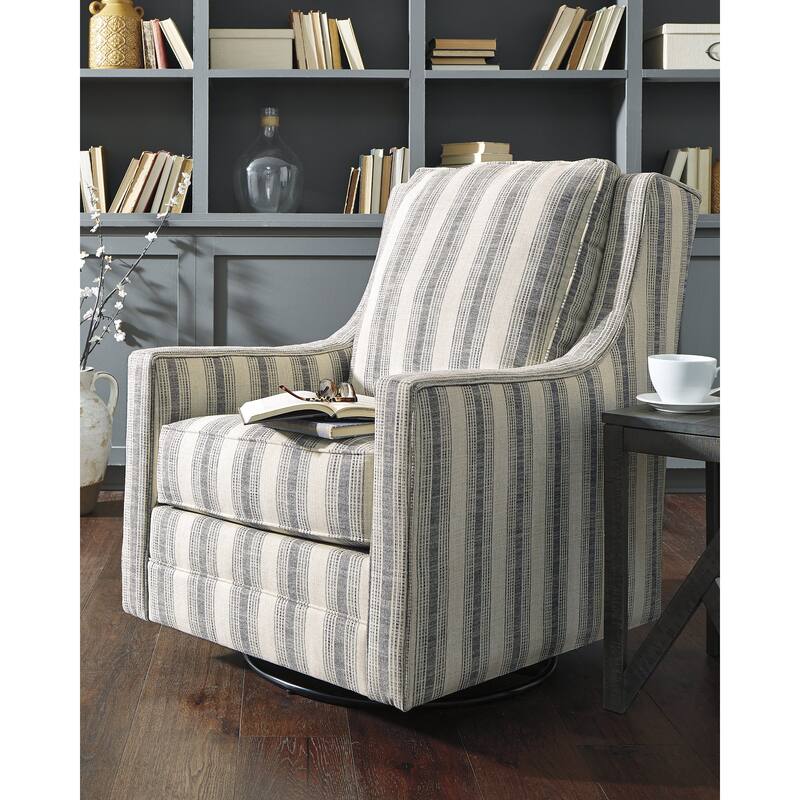 Kambria Contemporary Swivel Glider Accent Chair - Multi