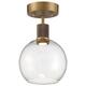 Option Antique Brushed Brass / Clear Glass