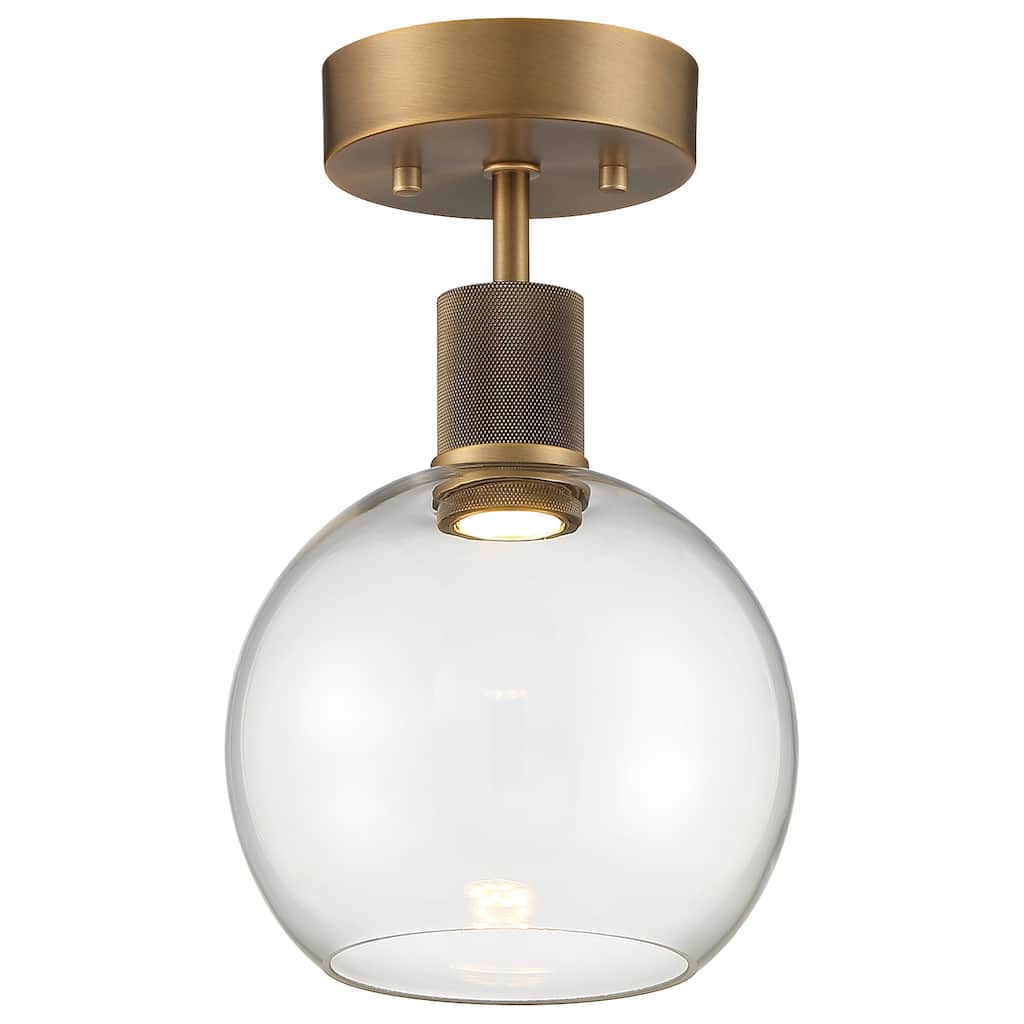 Port Nine Burgundy LED Semi-Flush Light - Dedicated LED