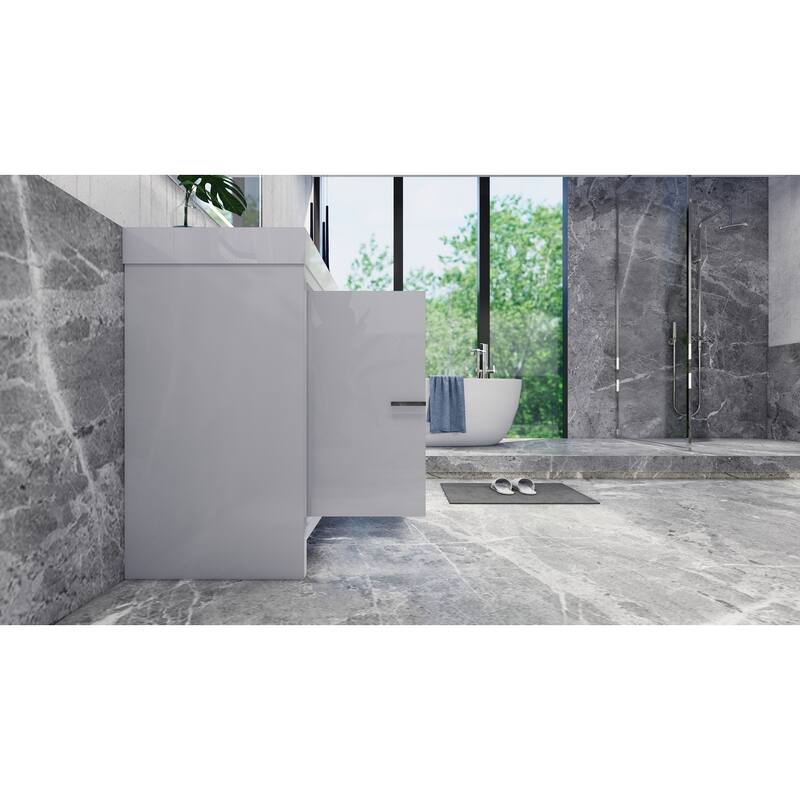 Dove 48'' Freestanding Vanity with Reinforced Acrylic Sink