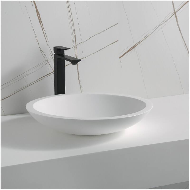 Karran USA QM162 Quattro Matte 19-1/4" Circular Acrylic Vessel