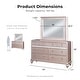 preview thumbnail 2 of 5, Dzhebel II Contemporary 2-piece 7-Drawer Dresser and Mirror Set by Copper Grove