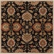 preview thumbnail 112 of 122, Patchway Handmade Classic Floral Wool Area Rug 6' Square - Rust/Black - Runner
