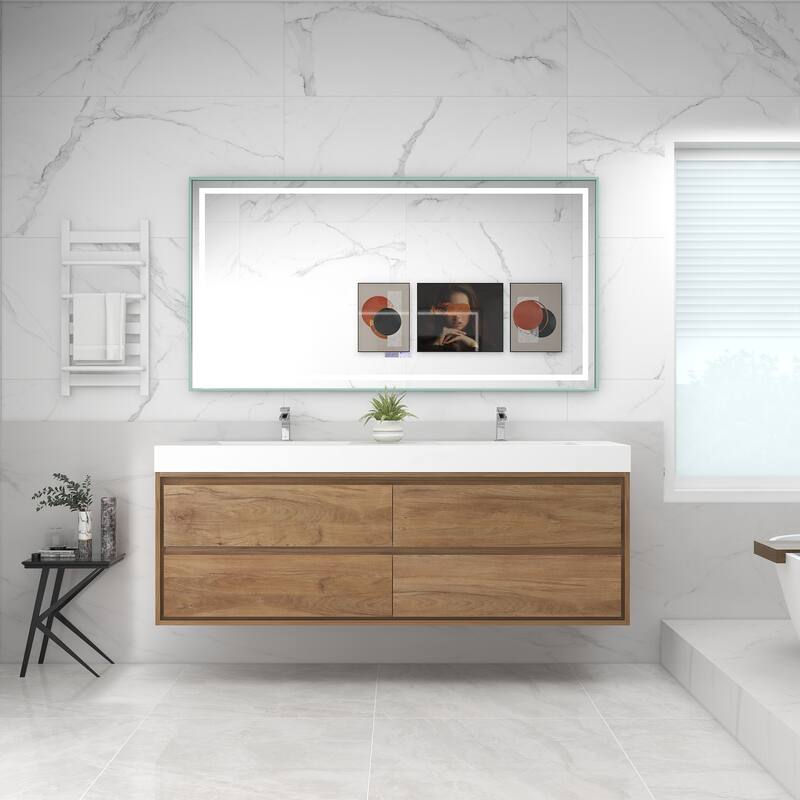 Morava 72" Floating Vanity with Double Sink - 72
