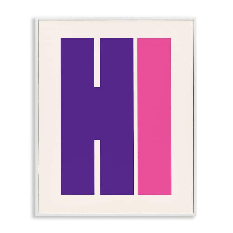 Stupell Hi Contemporary Typography Framed Giclee Art Design By House of Lulu - 24 x 30 - White