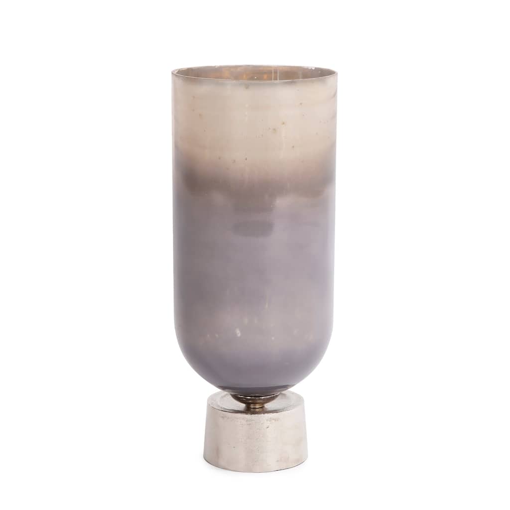 Allan Andrews Round Grotto Glass Footed Vase - Large