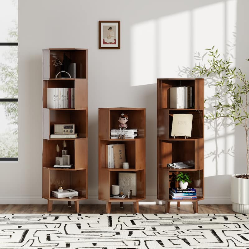 Corner Shelf, Multi-layer Corner Bookshelf, Bookcase, Display Rack