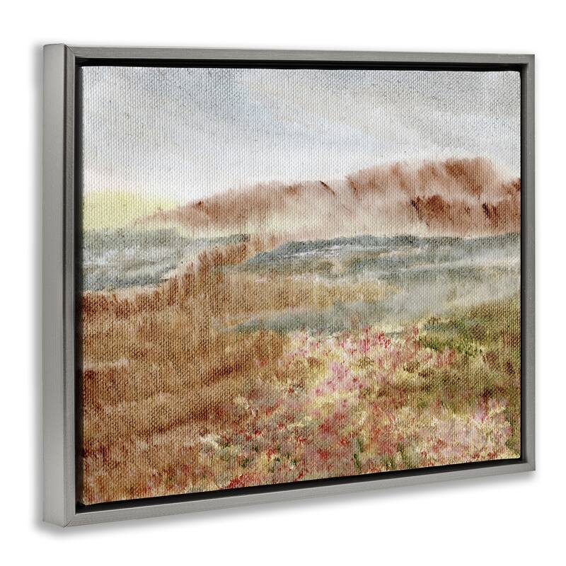 Stupell Vast Earthy Desert View Framed Floater Canvas Wall Art Design By Nikita Jariwala