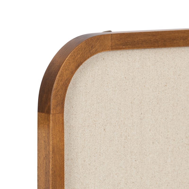 Kate and Laurel Hutton Wood Framed Fabric Pinboard