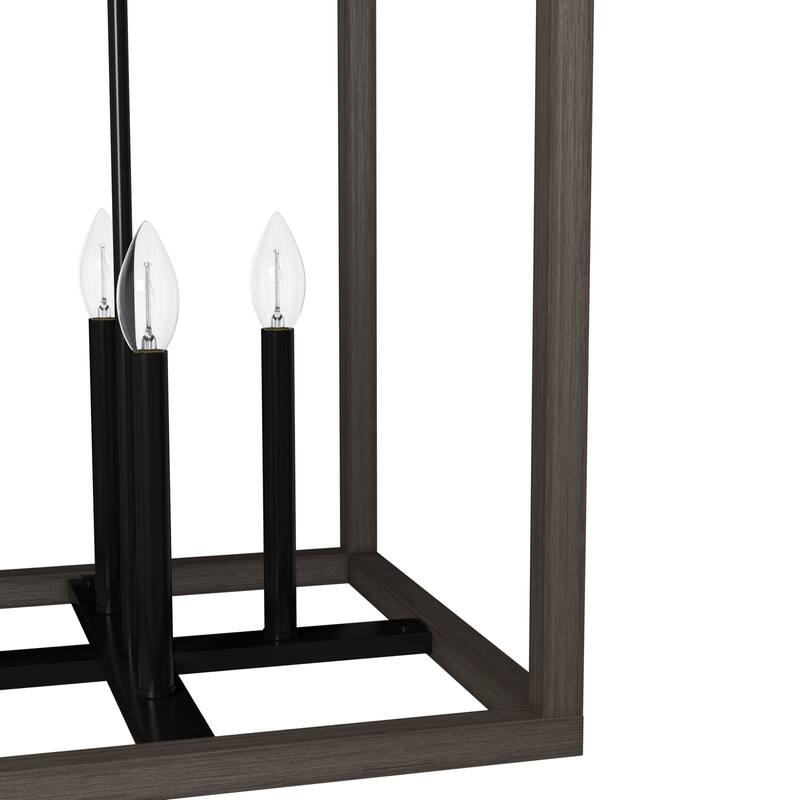 Hunter Squire Manor Pendant - Foyer, Island, Dining Room - Candle, Cage, Modern Farmhouse, Lantern