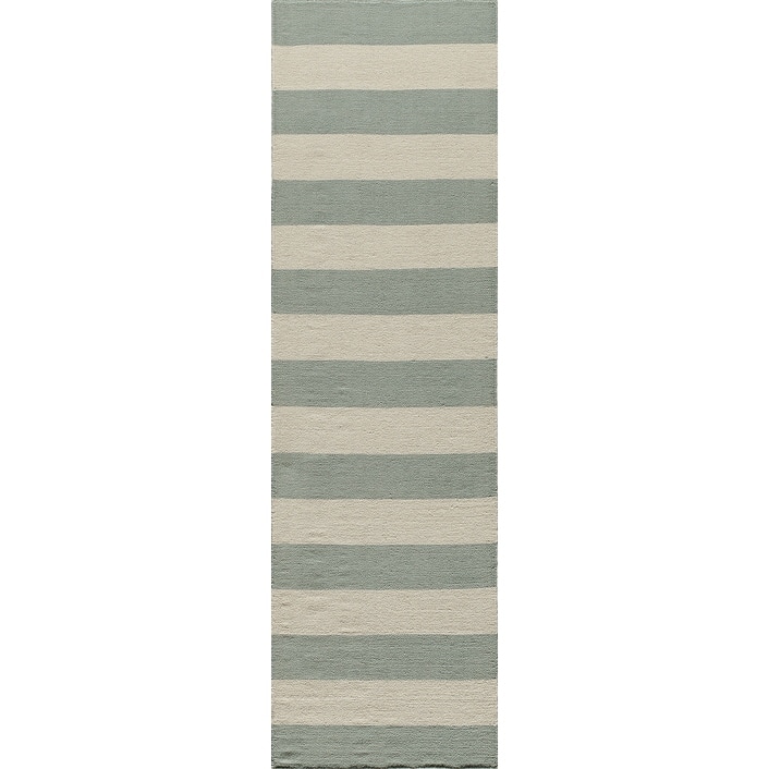 Momeni Laguna Hand Woven Wool Contemporary Striped Area Rug