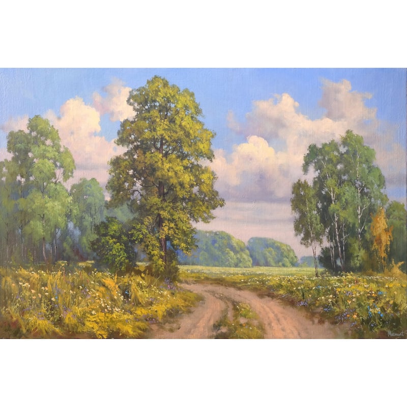 Smell the Wild Flowers Print on Wrapped Canvas