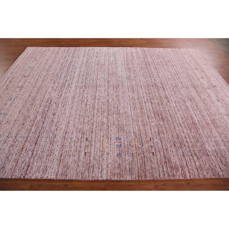 Hand Knotted Oriental 100% Wool Carpet Tribal Tribal Multi-Colored Gabbeh Area Rug - 10' 8'' X 7' 11''