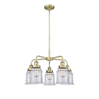Innovations Lighting Canton - 5 Light 24" Stem Hung Chandelier