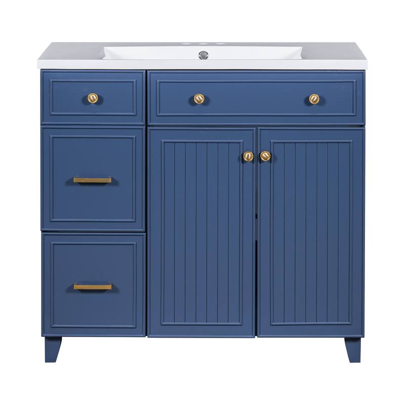 MDF Bathroom Vanity with Resin Sink