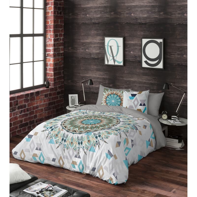 Gouchee Home Esma Duvet Cover Multi Piece Set - Blue - Twin